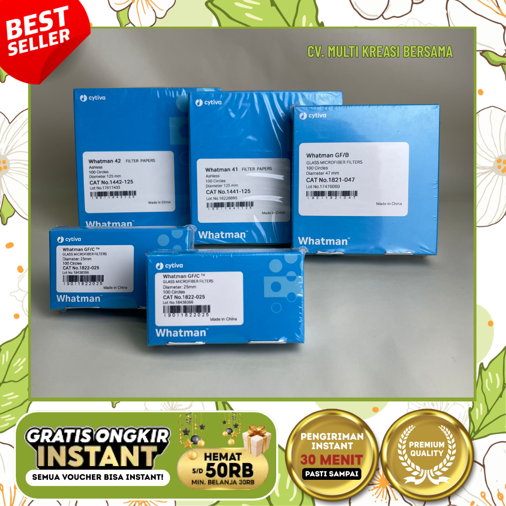 KERTAS SARING WHATMAN LABORATORIUM | WHATMAN FILTER PAPER | KERTAS FILTRASI | WHATMAN NO. 41, NO. 42