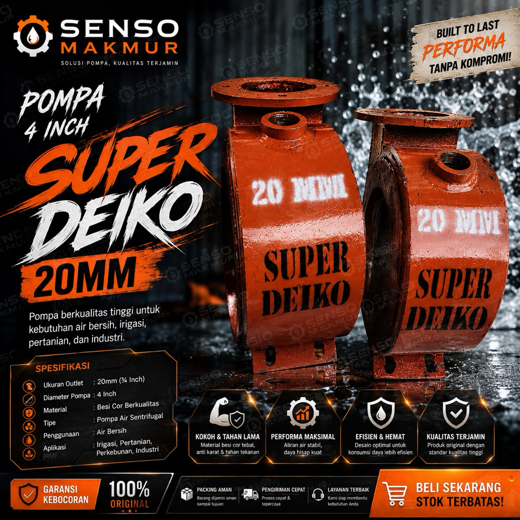 BODDY KEONG POMPA PASIR 4INCH DEIKO-KEONG BODDY 4INCH SUPER DEIKO/DEIKO BEST QUALITY TERJAMIN