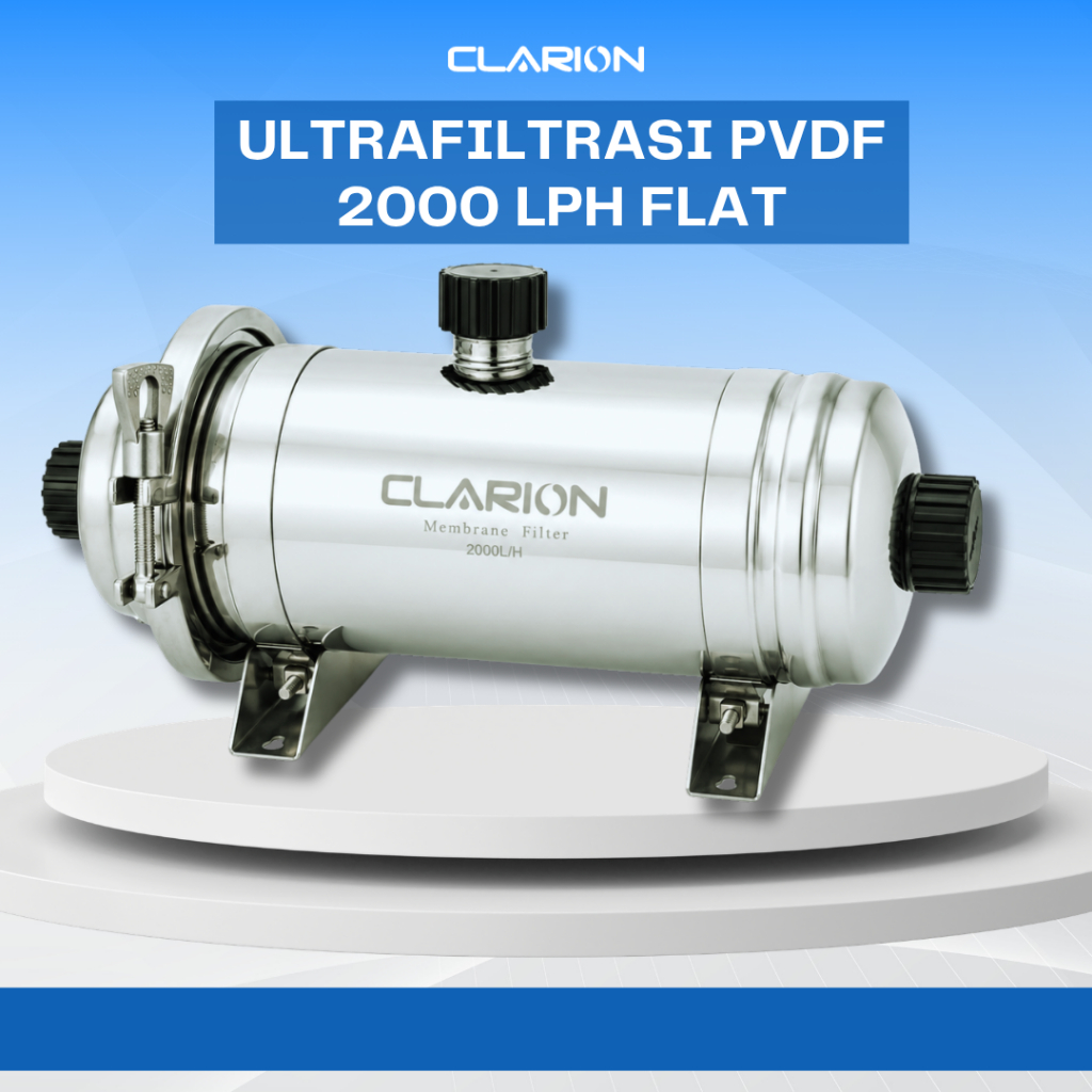 CLARION PVDF Prefilter 2000L FLAT- Filter air Keruh,Filter air PDAM-Filter Air Rumah