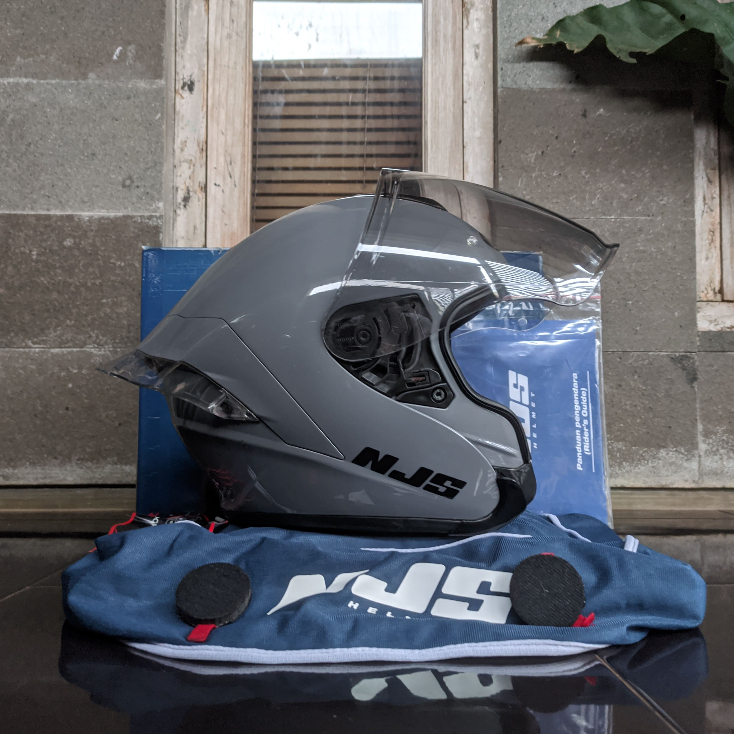 NJS Kairoz Solid Stone Grey | Size L | Paket Ganteng Second Siap Pakai