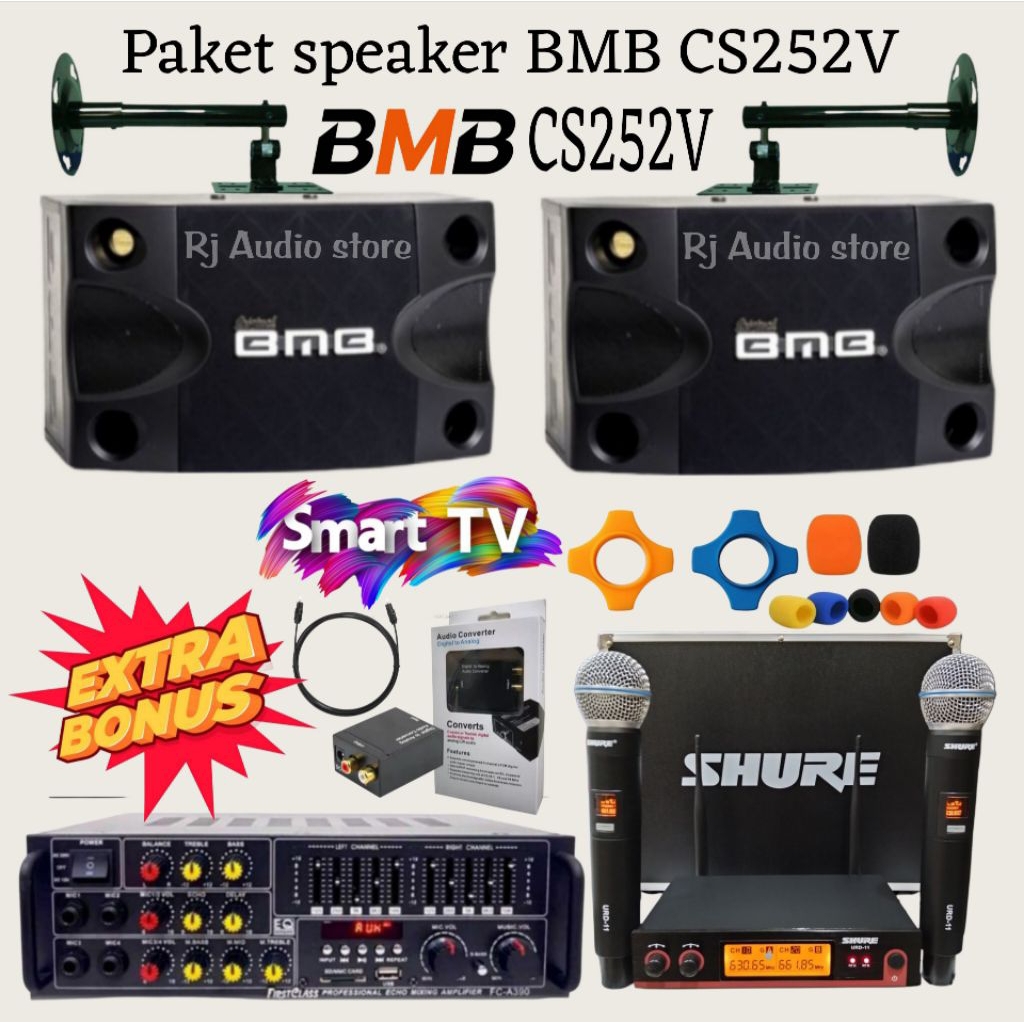 Paket Speaker karaoke BMB CS252 ( 8 inch )