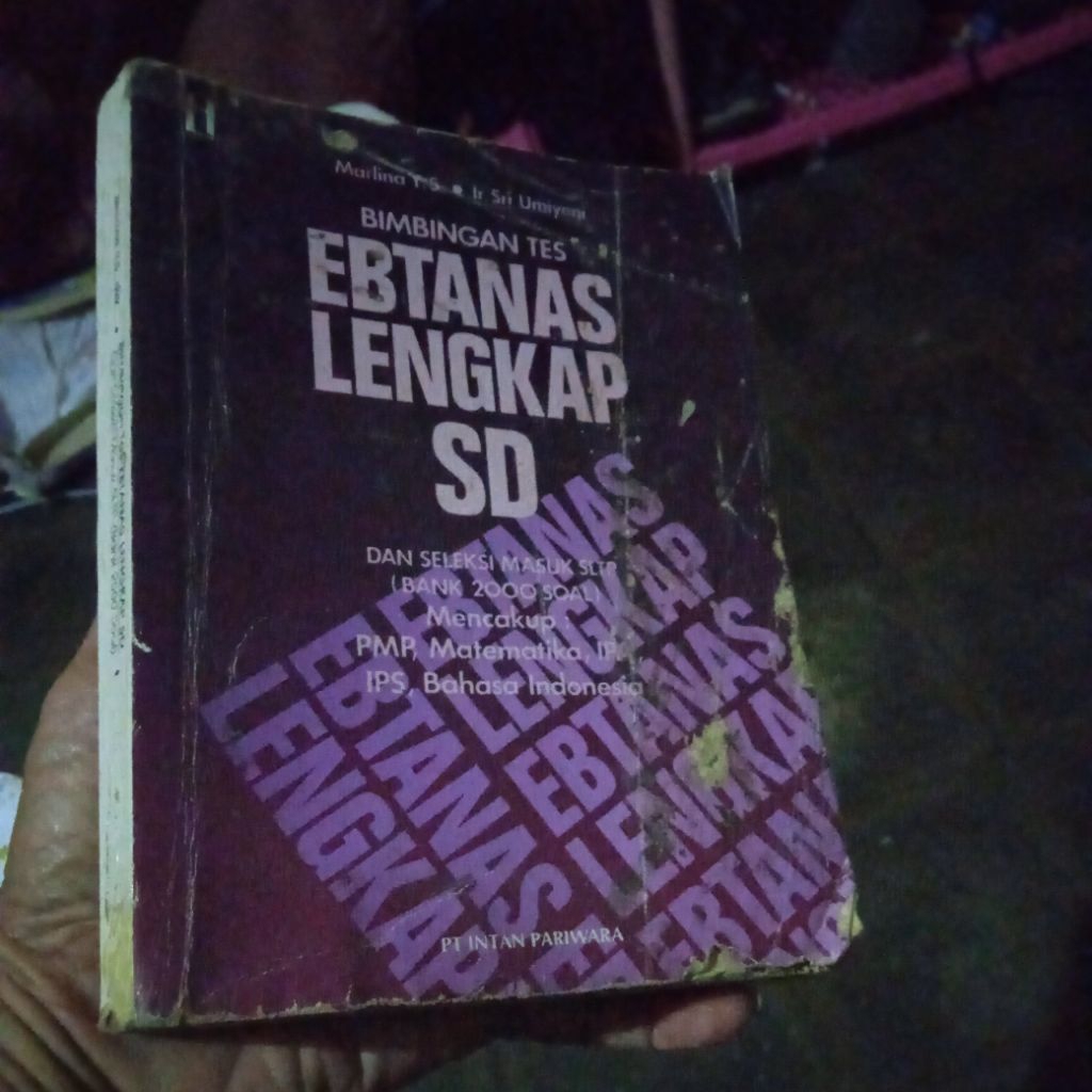 buku Bimbingan Tes Ebtanas Lengkap SD dan Seleksi masuk SLTP, buku original jadul