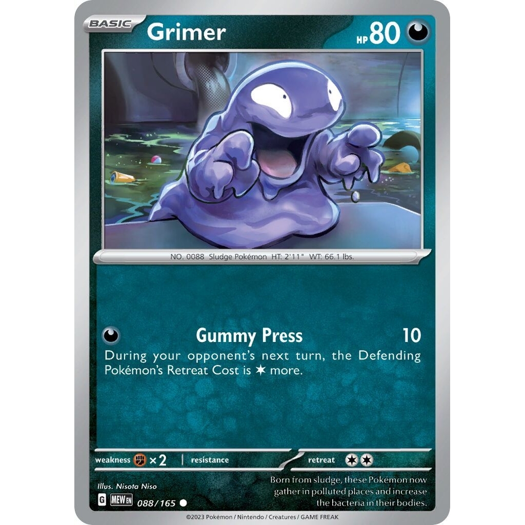 Tcg Pokemon Grimer Mew 151
