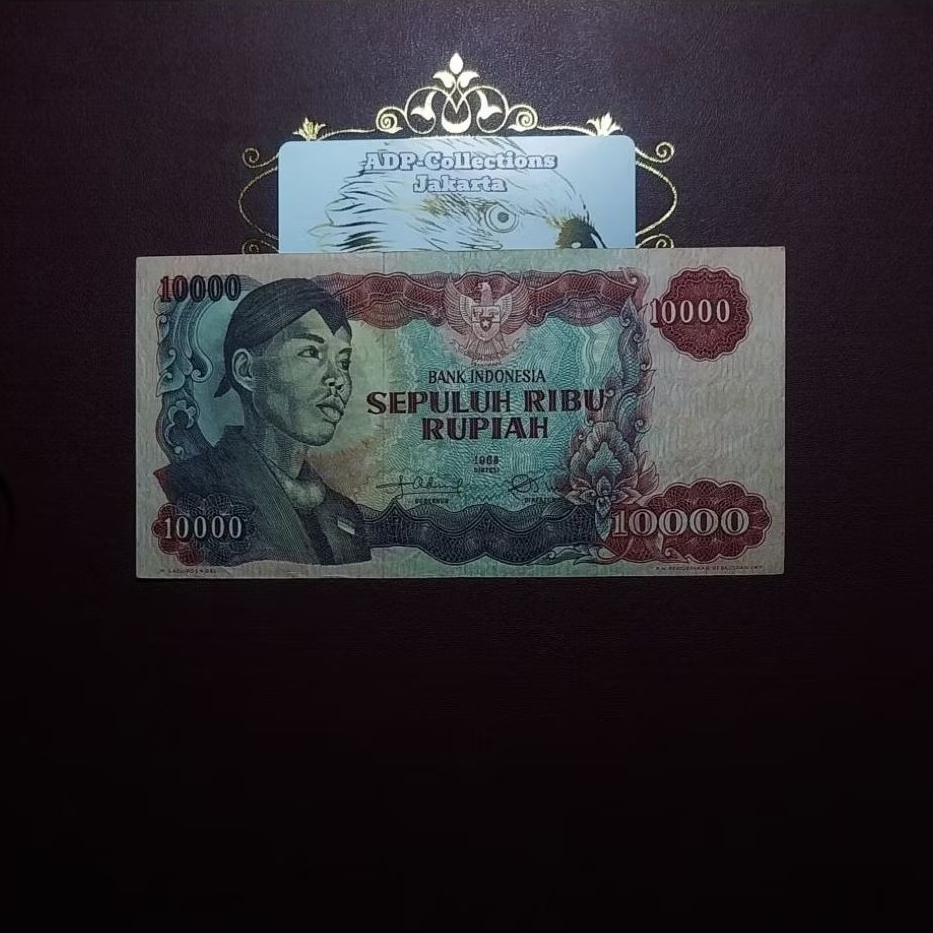 Uang Kuno 10000 Rupiah Sudirman 1968