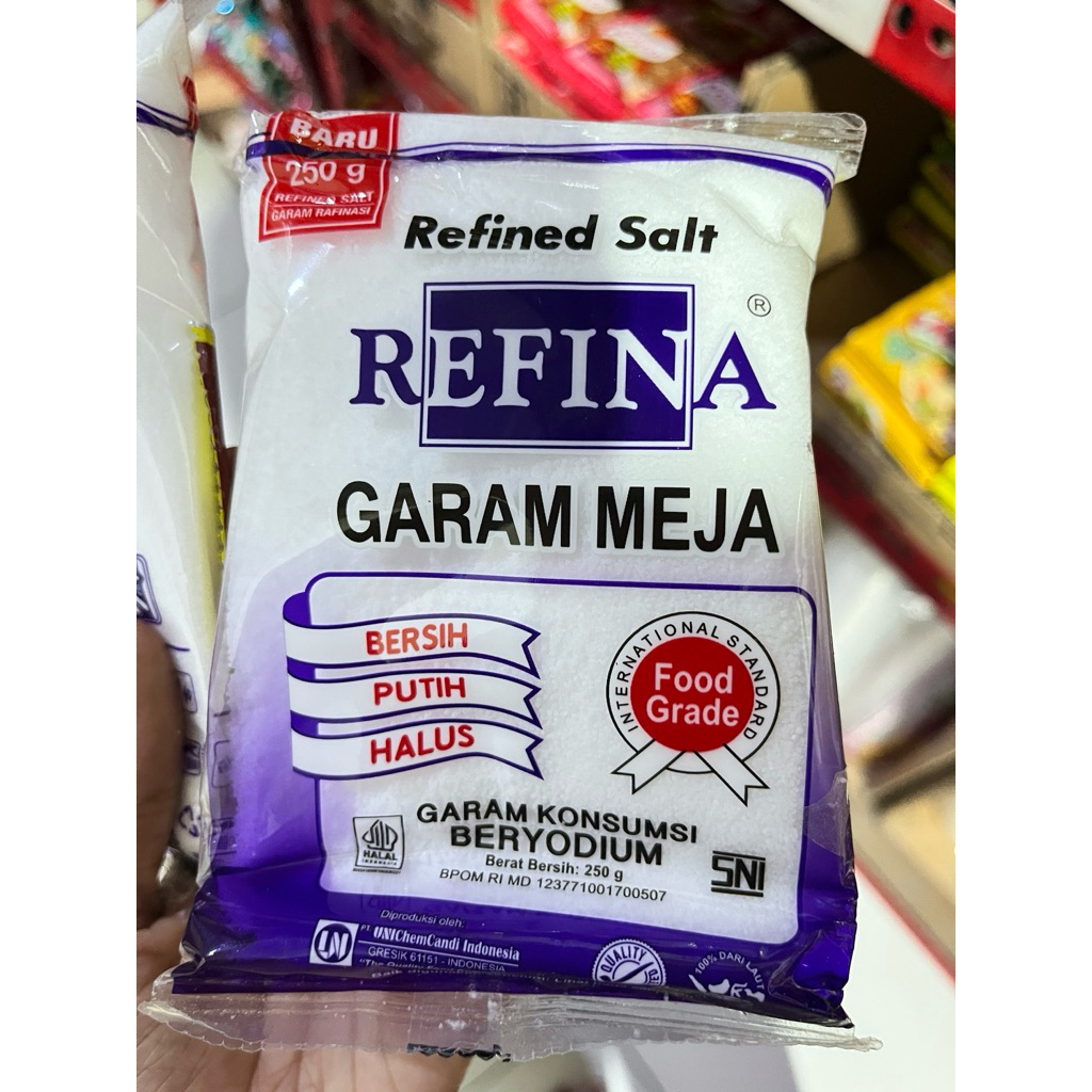 Refina garam halus 250 gram | Garam refina refil | Refina garam dapur