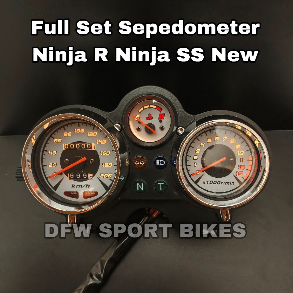 Speedometer Spedo Standar Jarum LED Kawasaki Ninja R Ninja SS New Odometer kilometer Jarak Tempuh St
