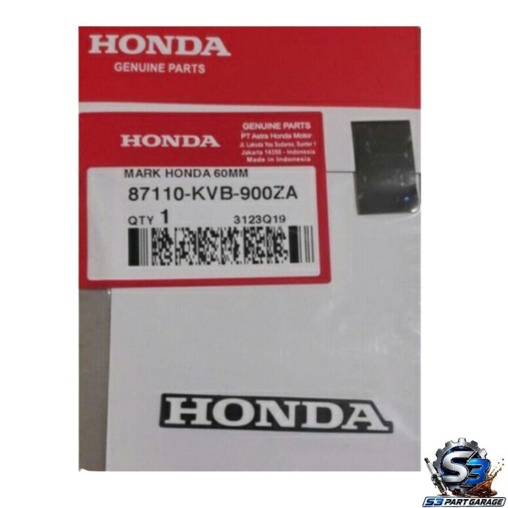 Mark stiker sticker tulisan HONDA 60mm New Beat FI ESP POP bisa semua HONDA ORI AHM