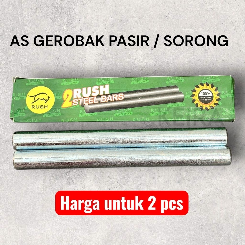 RUSH AS RODA GEROBAK PASIR / AS RODA GEROBAK DORONG HARGA 2PCS