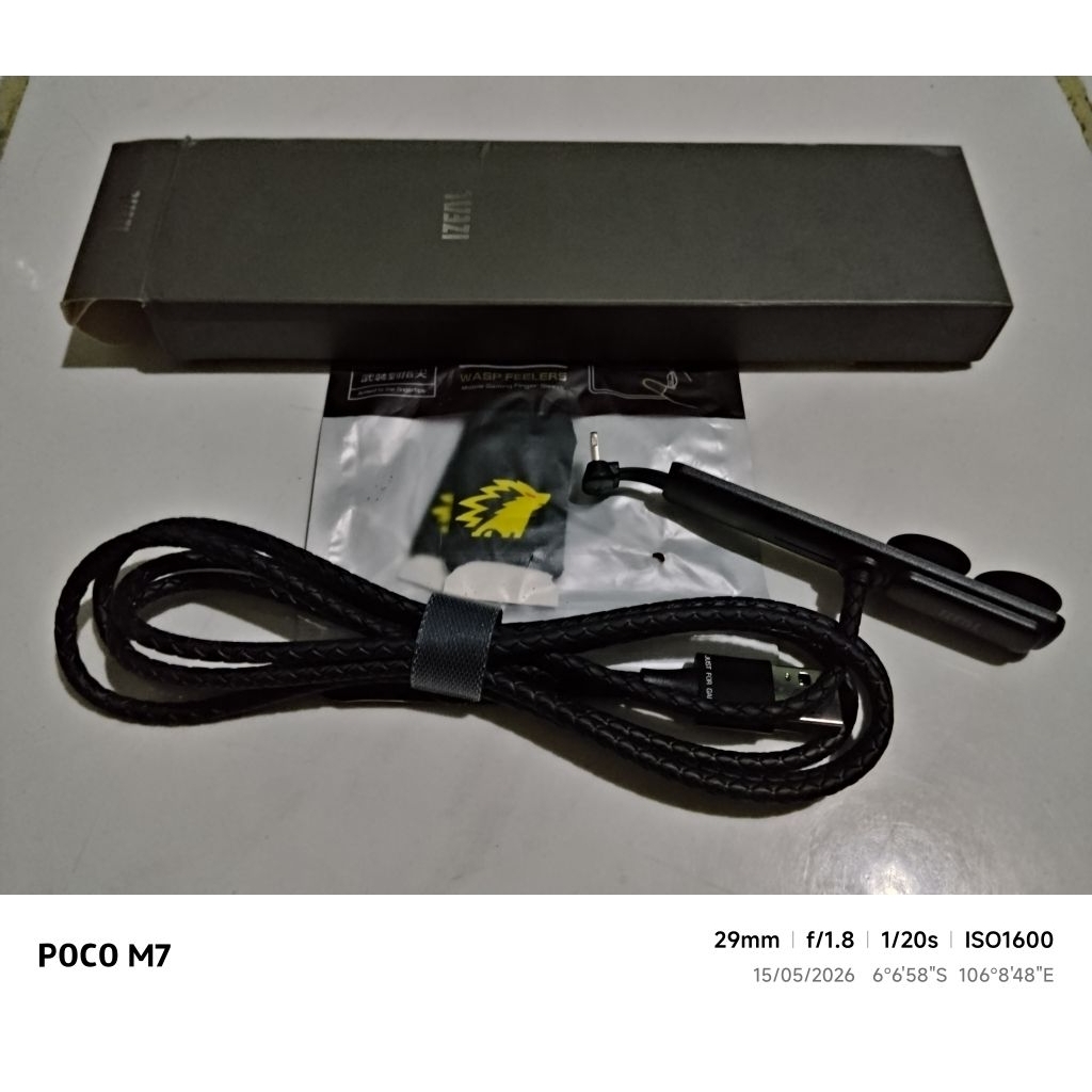 Kabel Data/Kabel Charger Gaming For Iphone Lightning Original Izeal (Free Sarung Jempol Onic Esports