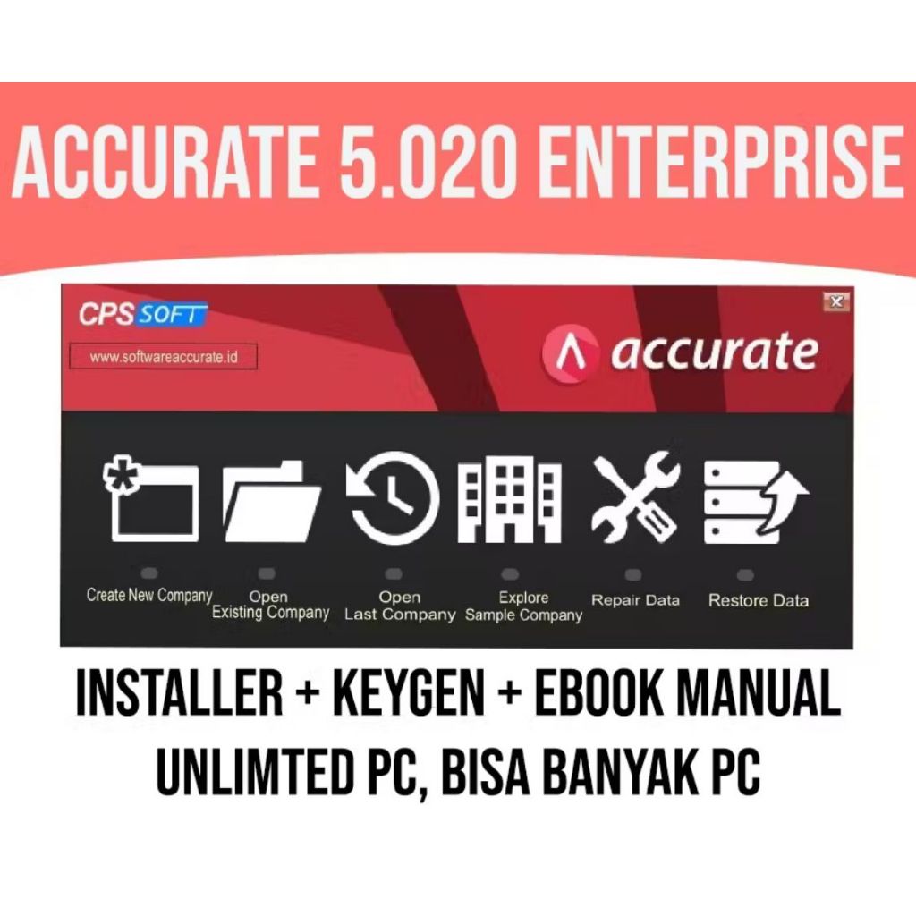 ACCURATE 5 ENTERPRISE FULL VERSION LIFETIME || PEMBUKUAN BISNIS
