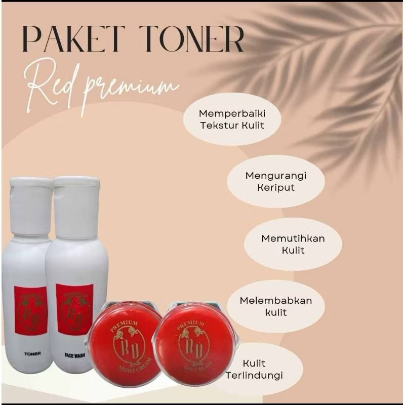 NEW KEMASAN BARU PAKET CREAM KRIM RD RINNA DIAZELLA CV ARNI RED PREMIUM SKINCARE NIGHT DAY CREAM SIA