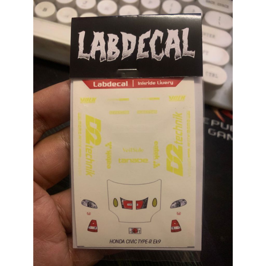 waterslide decal diecast civic NFS