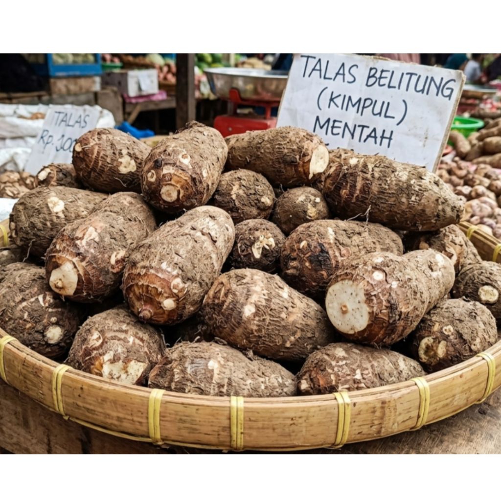 Talas Kimpul Mentah Fress Khas Bogor isi 1kg / Talas Belitung
