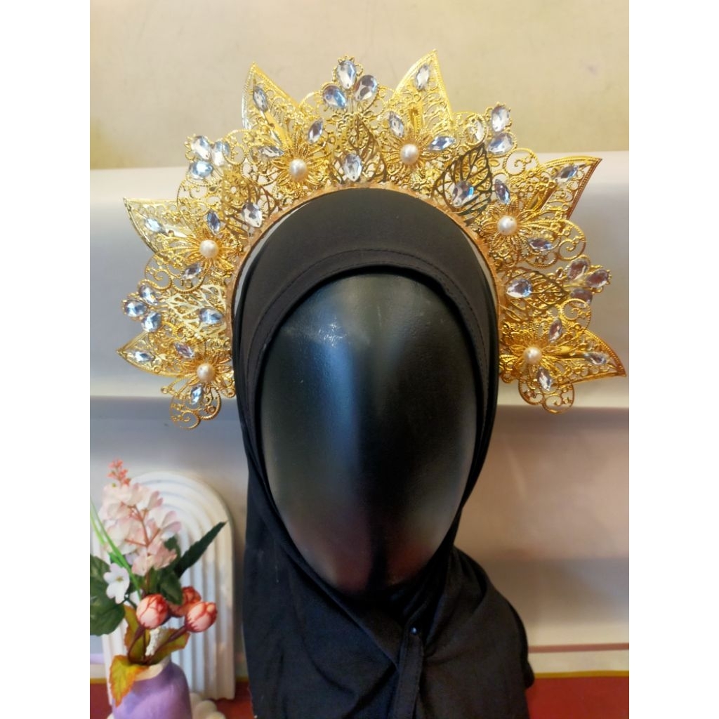 (meymey)sunting mini modifikasi/mahkota hijab/bando /Tiara/singger/bando karnaval