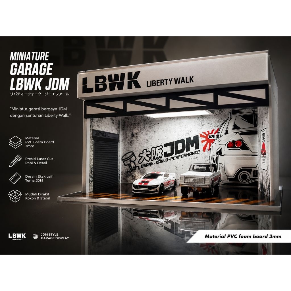 DIORAMA HOTWHEEL LBWK GARAGE RAK HOTWHEEL