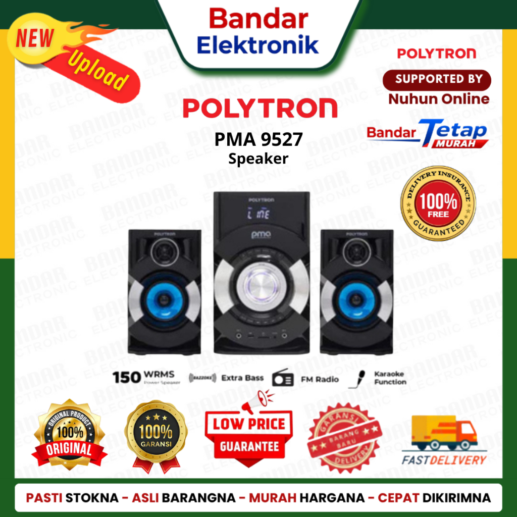 Polytron Speaker Aktif  PMA 9527 Bluetooth + Karaoke