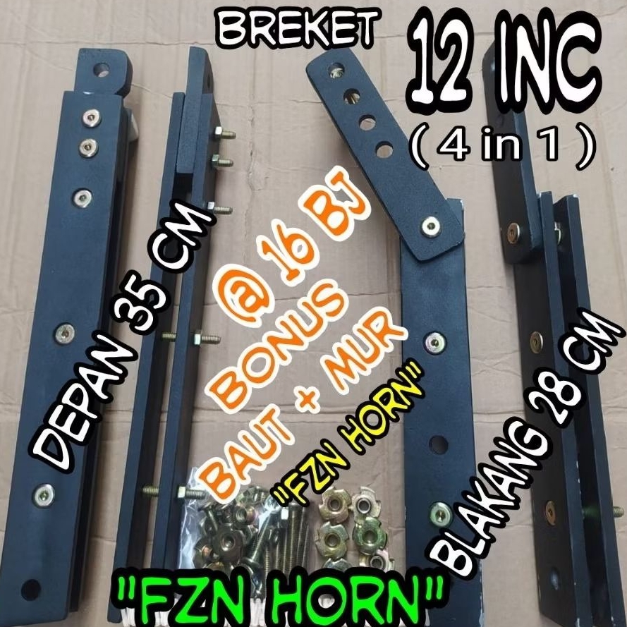 Breket line aray 12 inc Diral almunium - horn tweter driver tweter speaker