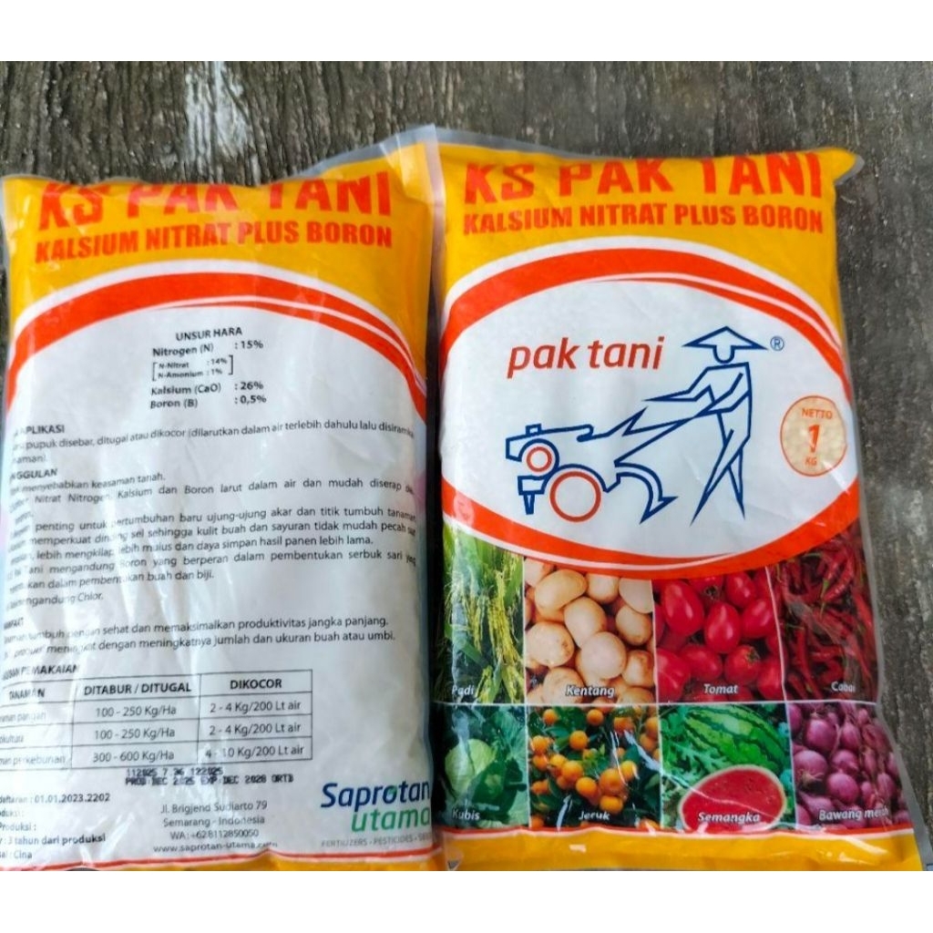 Pupuk KS Pak Tani + Boron 1 KG Pabrik