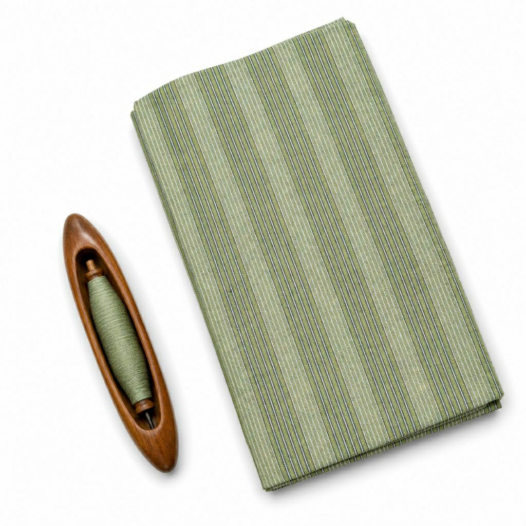 Kain Lurik Hijau Sage Soft / Batik Lurik Tenun Sage
