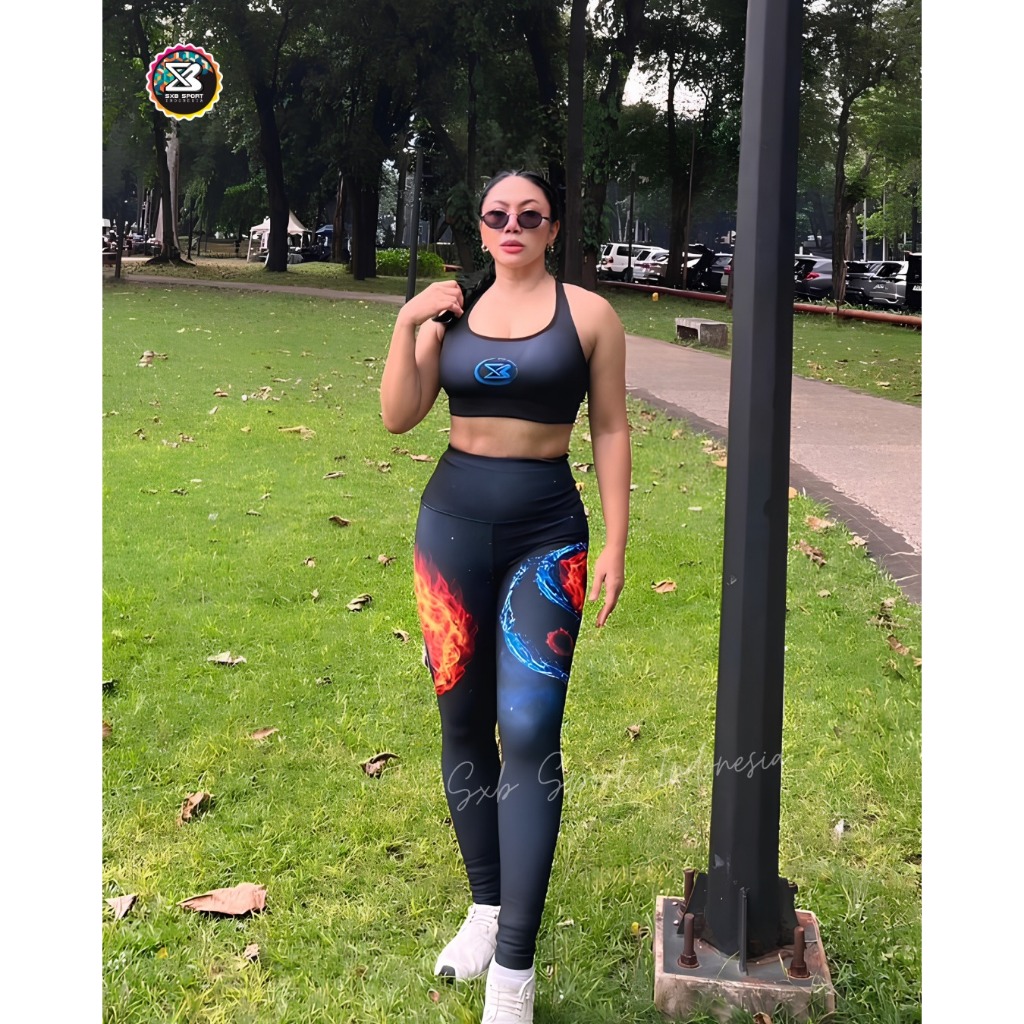 SXB SPORT INTERESTING MOTIVE SEVEN SPORT BRA AND LEGGING