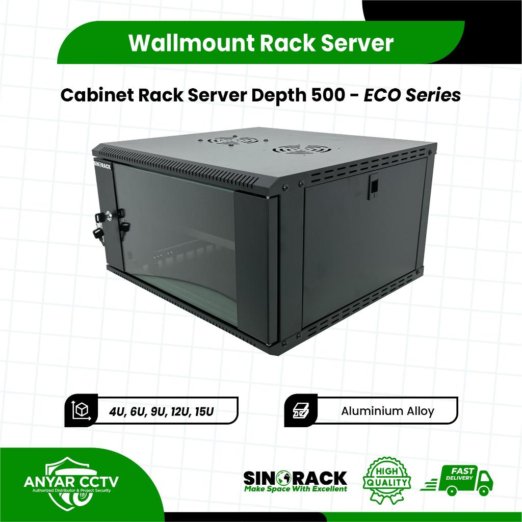 Sinorack Rak Server Rack Wallmount Rackmount 4U/6U/9U/12U/15U Depth 500mm