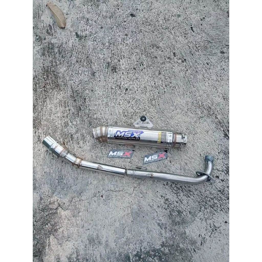 knalpot original msx rl cantol dos panjang 25cm jrm PNP Vega Jupiter Z1 grand Revo Supra karisma Bla
