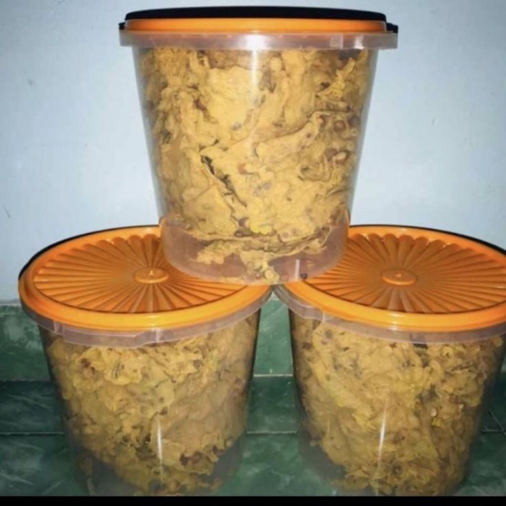 Peyekku/peyek kacang enak gurih renyah,kemasan toples 5 liter