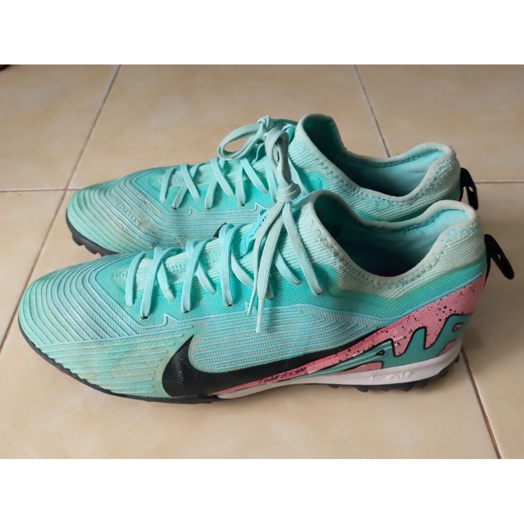 Sepatu Bola Second Minisoc Nike Zoom Mercurial Vapor 15 Pro TF Size 42 Insole 265 Minus Second Ori