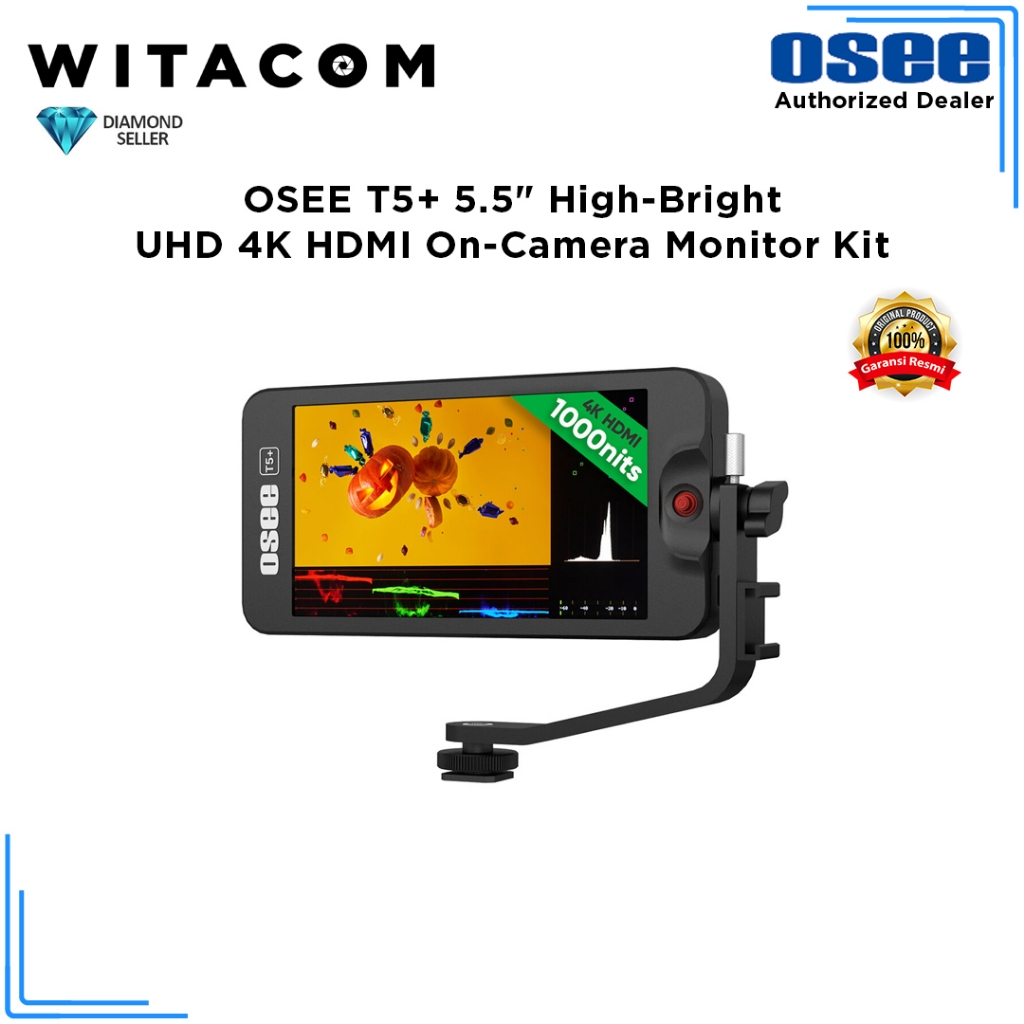 OSEE T5+ 5.5" High-Bright UHD 4K HDMI On-Camera Monitor Kit - Original