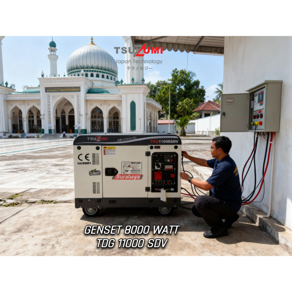 Genset Solar Tsuzumi TDG 11000SDV Genset 10 KVA Japan Technology INV