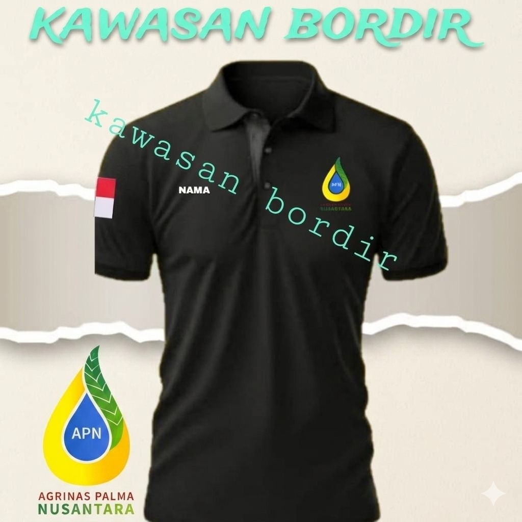 polo shirt APN agrinas palma kaos APN agrinas palma baju APN agrinas palma seragam APN agrinas palma