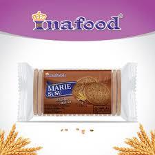 Biskuit Marie Susu PT Inafood 90gr - Marie Susu Original & Choco Cokelat