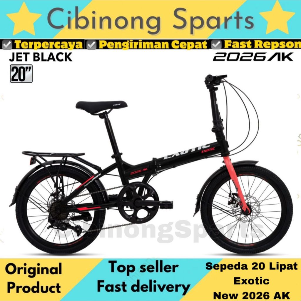 Sepeda Lipat FoldingBike 2026 AK Exotic 16 / 20 8Speed Cakram L-TWOO New Product Good Quality