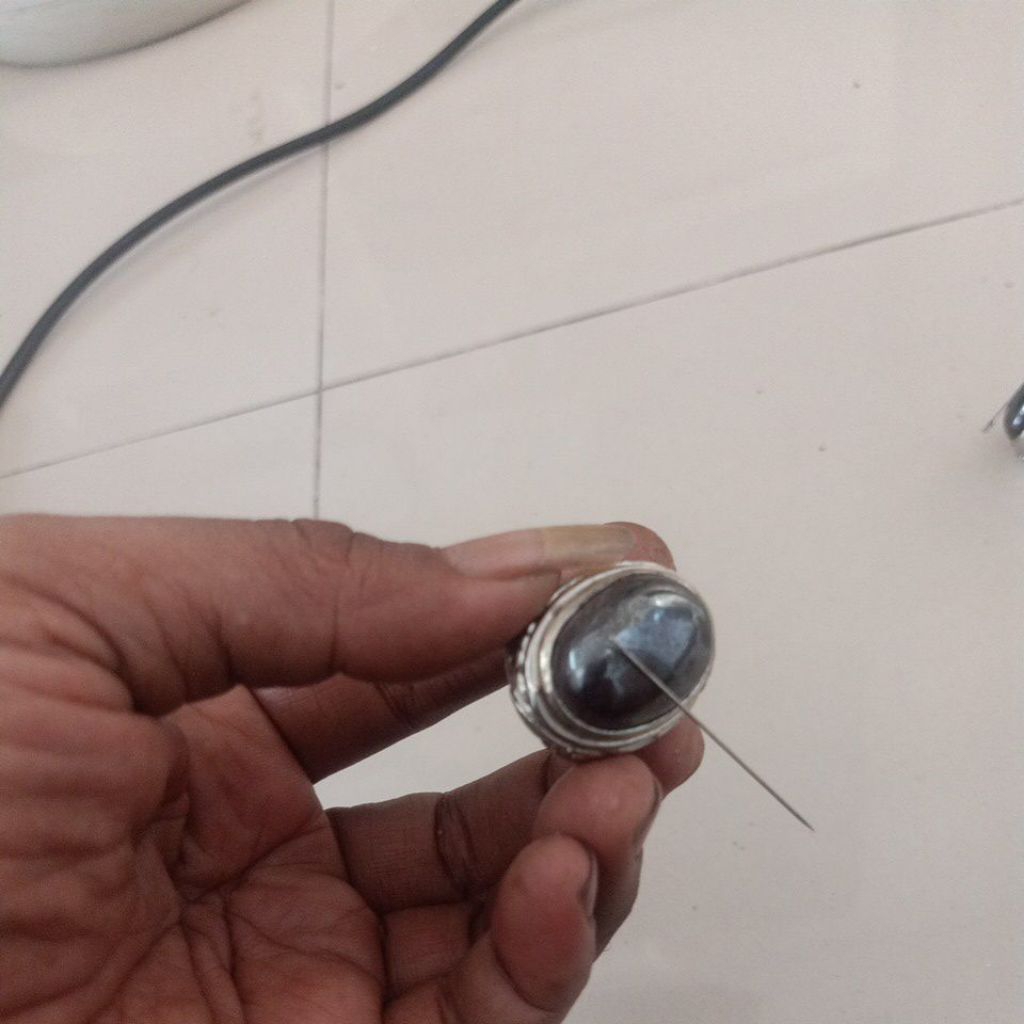 cincin batu badar besi kursani jari 8.5
