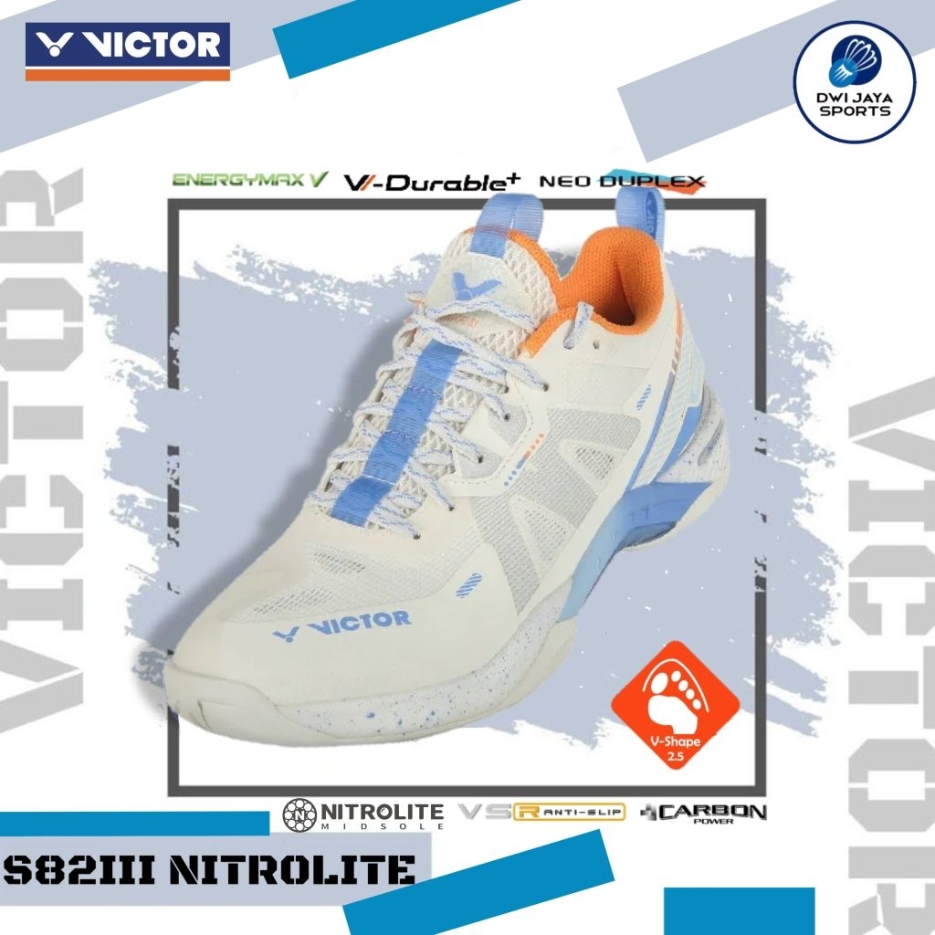 Sepatu Badminton Victor S82III NITROLITE L | Victor S82 III Nitrolite