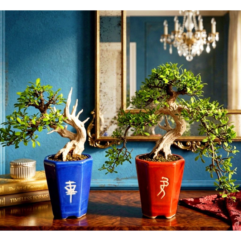Pot Keramik Bonsai Shito Sascade Lukis Mame - Pot Keramik Pohon Bonsai Motif Lukis Kekinian - Perlen