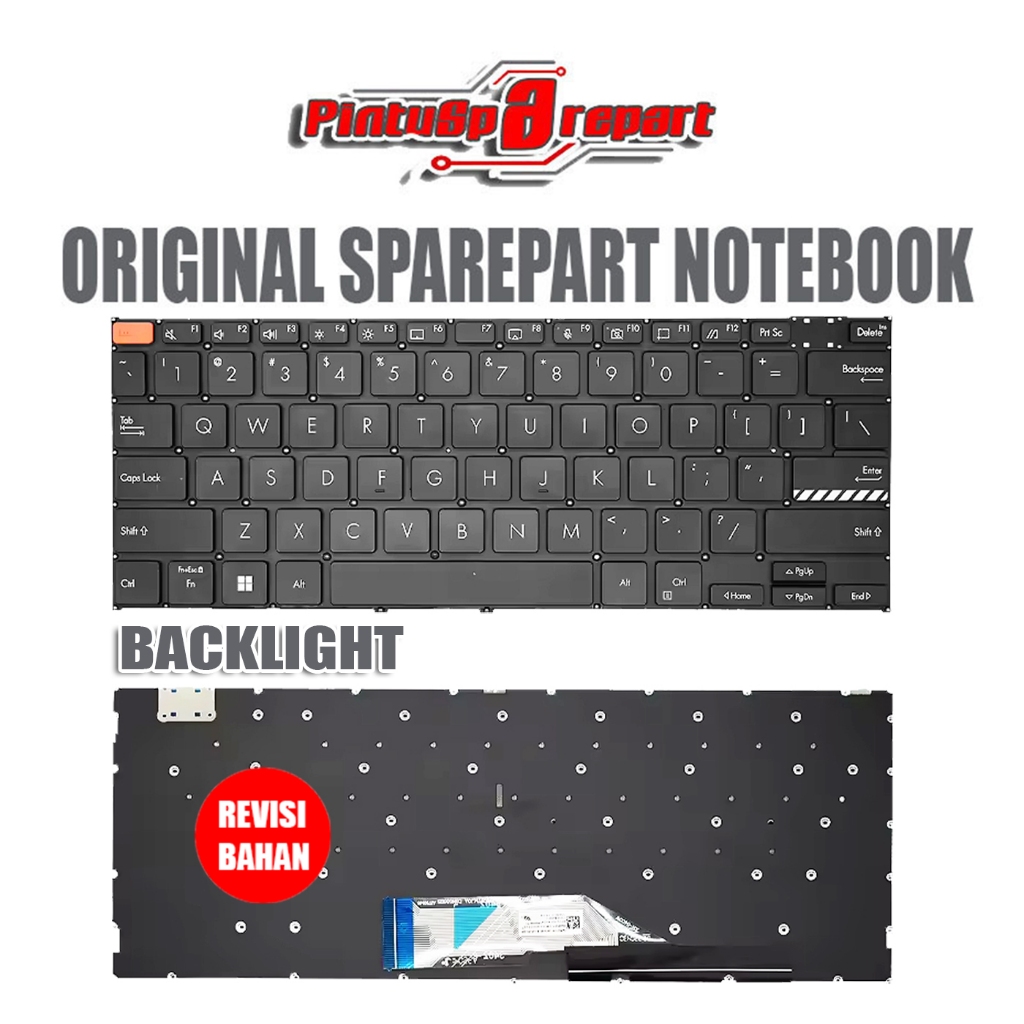 (Genuine Black) Original Keyboard Asus Oled 14 S14 M3402 K3402 X3402 K3402Z K3402ZA Vivobook Pro New