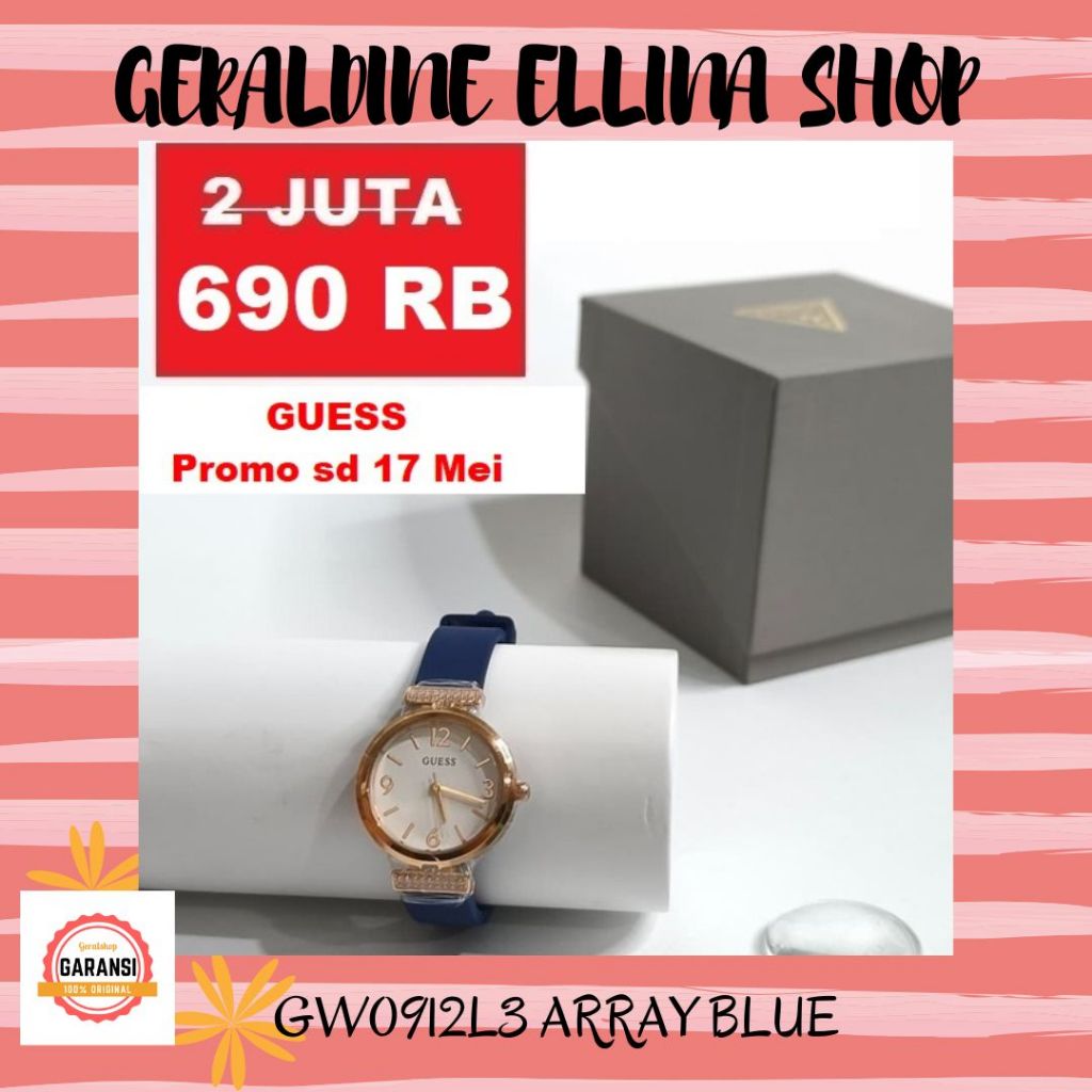 SALE Jam tangan wanita GUESS watch original store 100% seri GW0912L3
