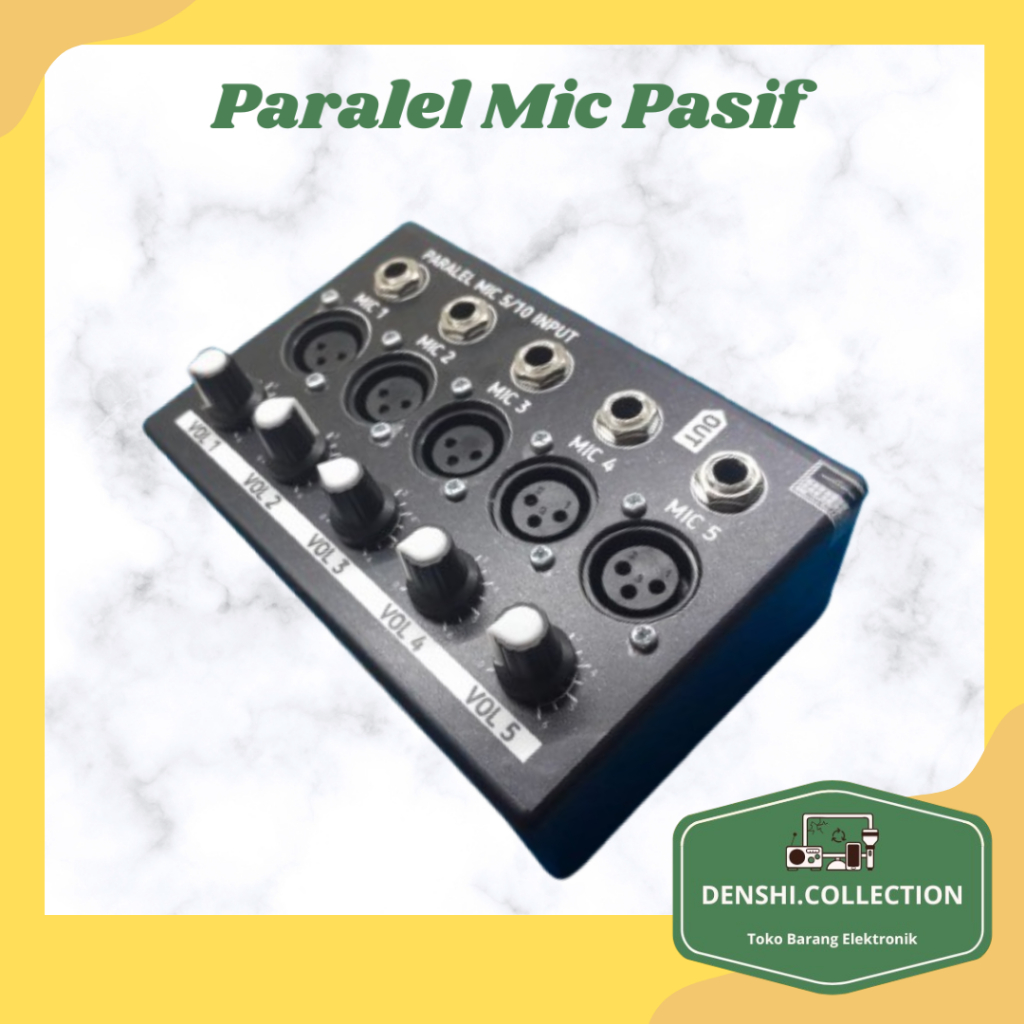 Paralel Mic 5 Input Paralel Mic 10 Input Pasif - Black
