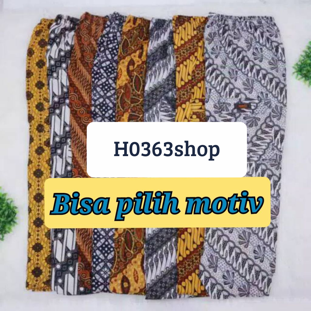 H0363Shop -  Celana Batik Pria Wanita - Celana Batik Murah Meriah Bahan Premium  -  Celana Batik PRE