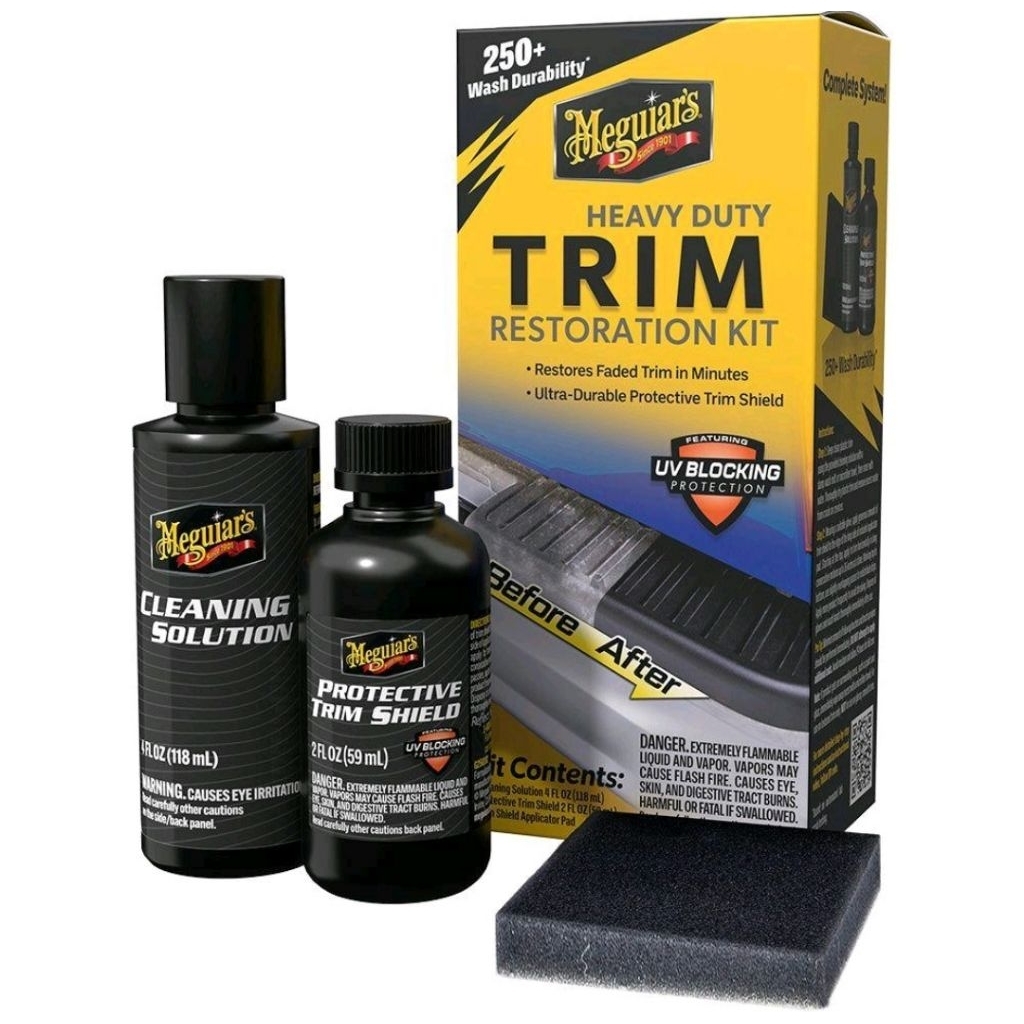 Pengkilap Penghitam Dashboard Trim Plastik -  Meguiars Heavy Duty Trim Resoration Kit