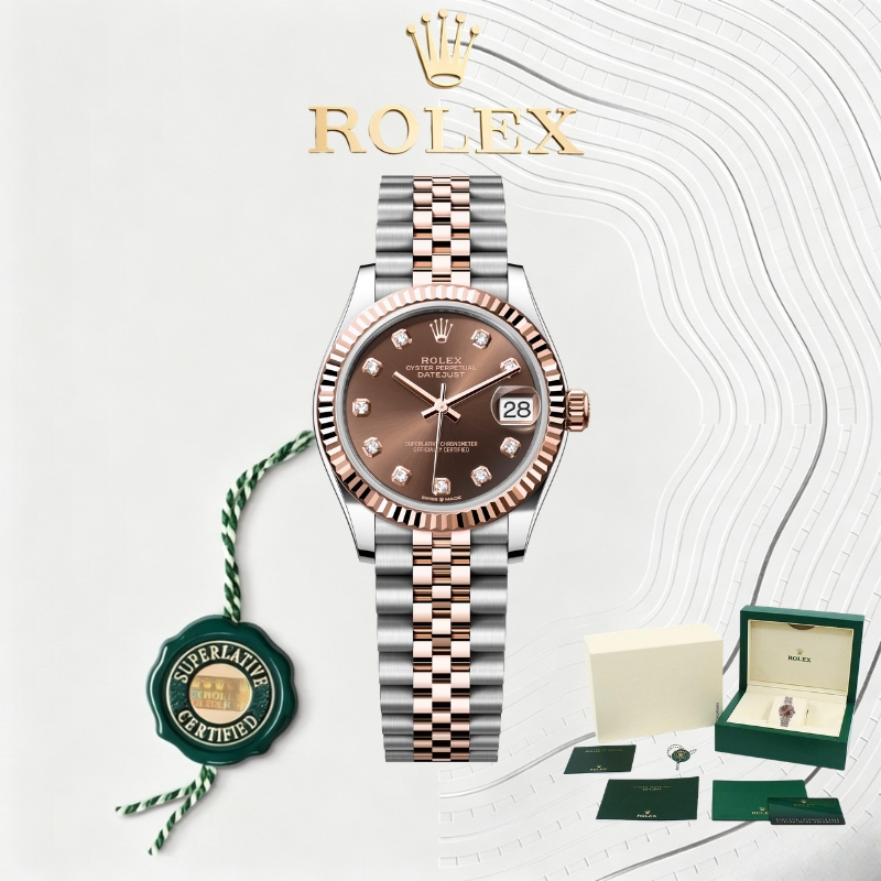 (100% ASLI Rolex) COD Baru Rolex INCLUDE BOX  Rolex Datejust   31mm AAAAA Tahan Air angan wanita Rol