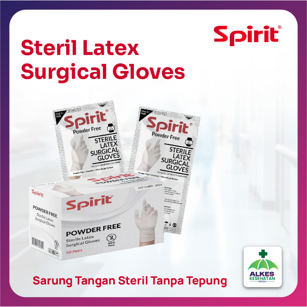 SPIRIT l Latex Surgical Gloves / Sarung tangan Sterile
