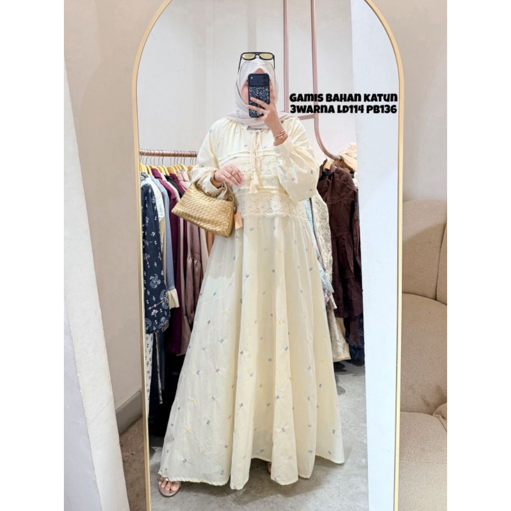 Gamis katun 3warna
