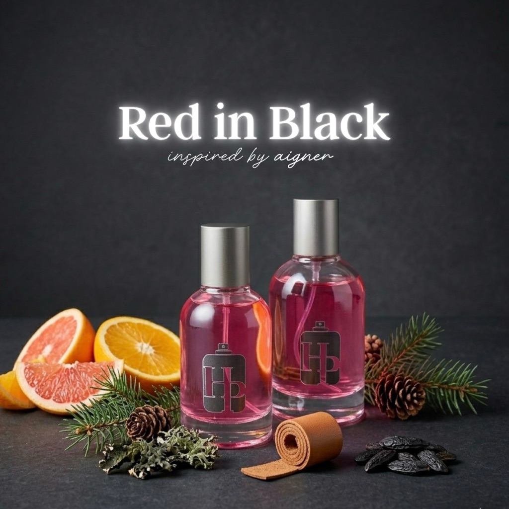 Hana Perfume - RED IN BLACK inspired perfume by aigner black. PARFUM PRIA TAHAN LAMA