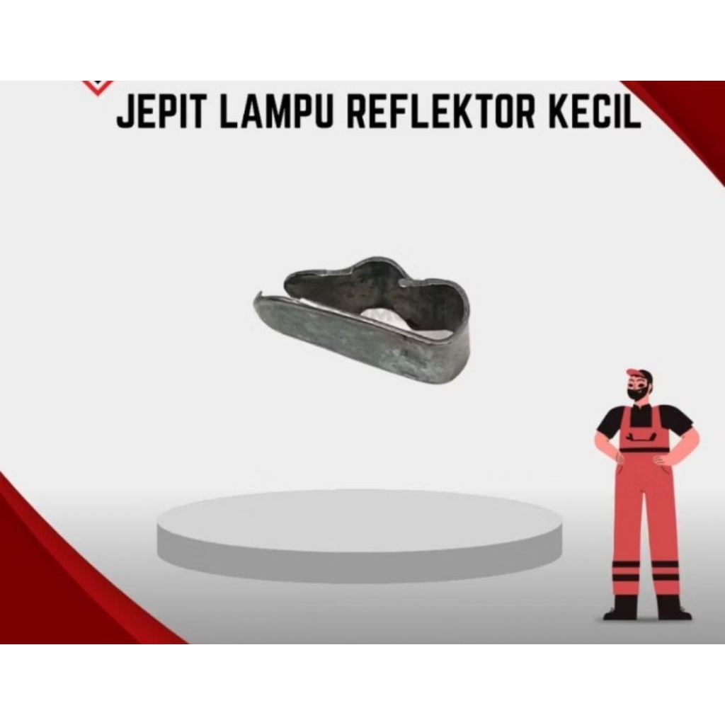 jepit lampu Reflektor Depan motor klip jepitan plat batok beat Vario (kecil)@
