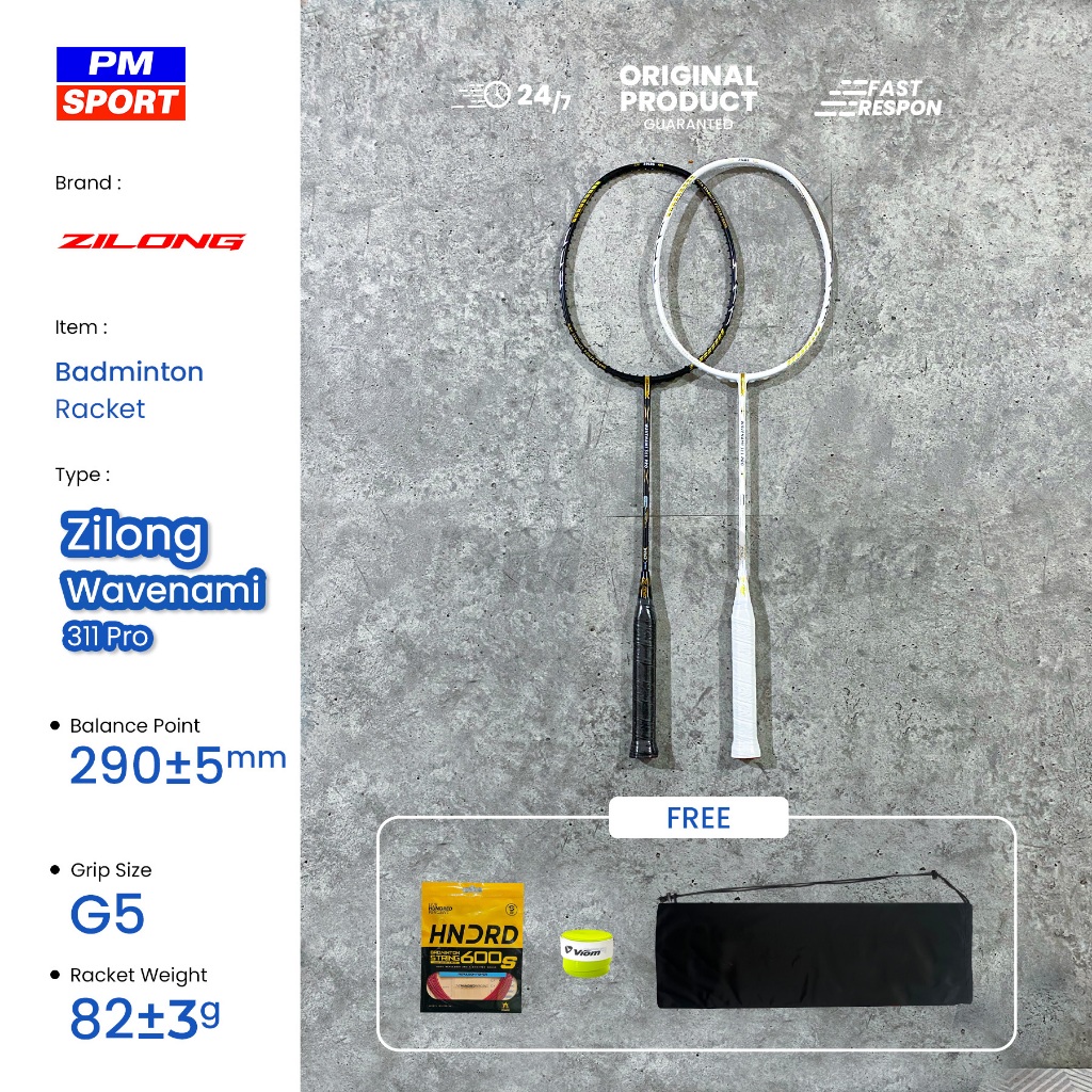 RAKET BADMINTON ZILONG WAVENAMI 311 PRO BULUTANGKIS ORIGINAL