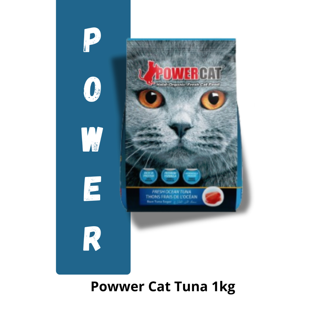 POWER CAT  Adult Tuna Makanan Kucing kemasan 1kg