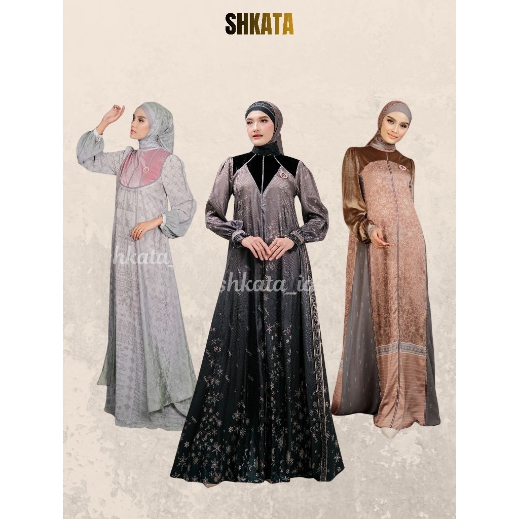 Orlina set scraft/Hanara set scraft/Lavina set scraft/Dress shkata ( ready stock )