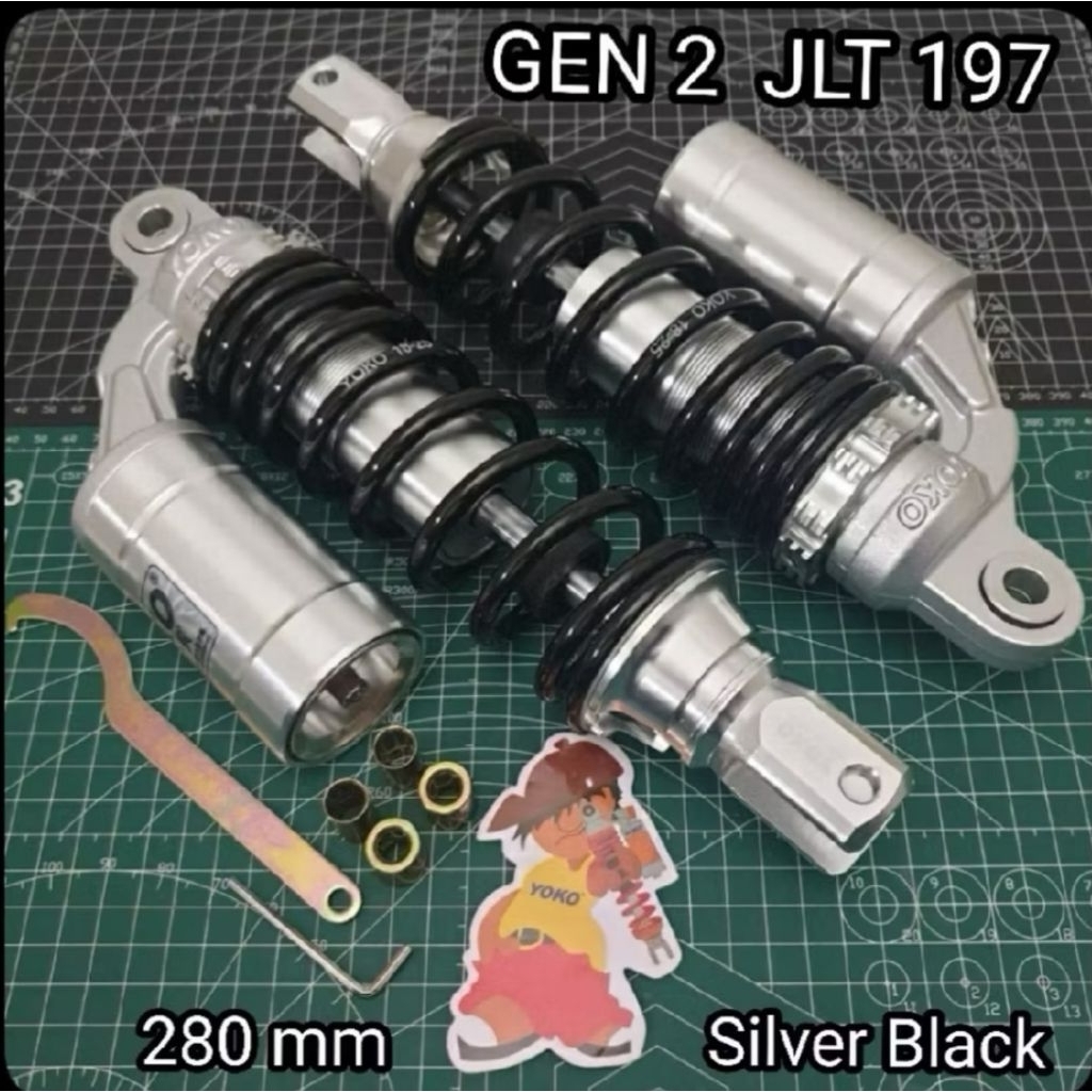 SHOCKBREAKER TABUNG YOKO ORIGINAL AEROX155/ NOUVO Z/shock Yoko Nouvo, aerox ukuran 280mm